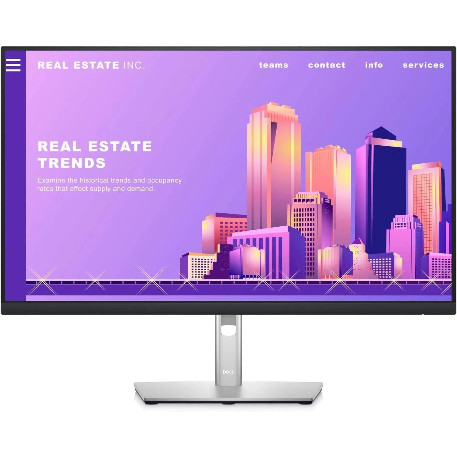 Dell 27 Monitor, P2722h, Full Hd 1080p, Ips Technology, 8 Ms Response Time