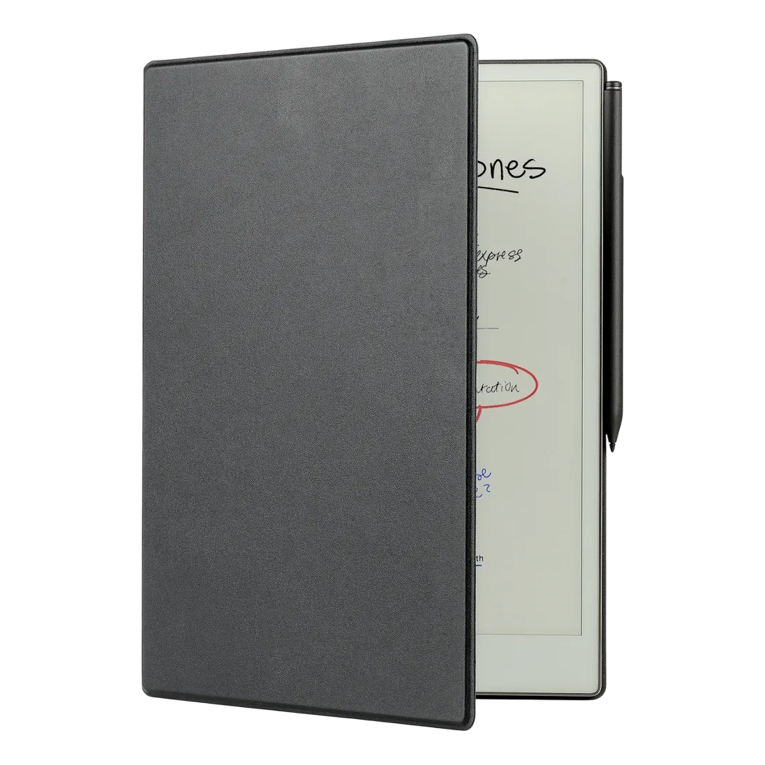 Dot Folio Case For Remarkable Paper Pro Leather Black Dreplb1
