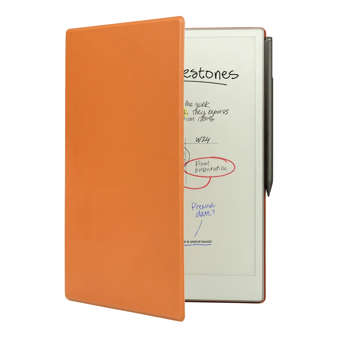 Dot Folio Case For Remarkable Paper Pro Leather Tan Dreplt2
