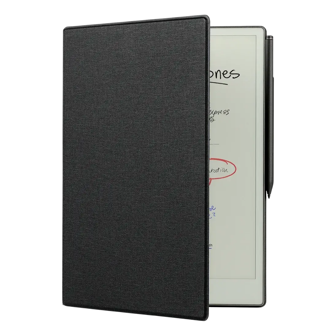 Dot Folio Case For Remarkable Paper Pro Woven Leather Black Dreplw3