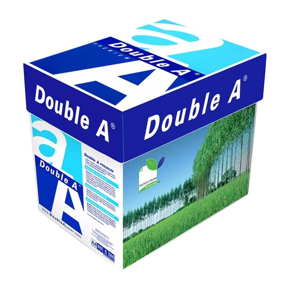Double A Photocopy A4 Size 80gsm Paper 5 Ream White