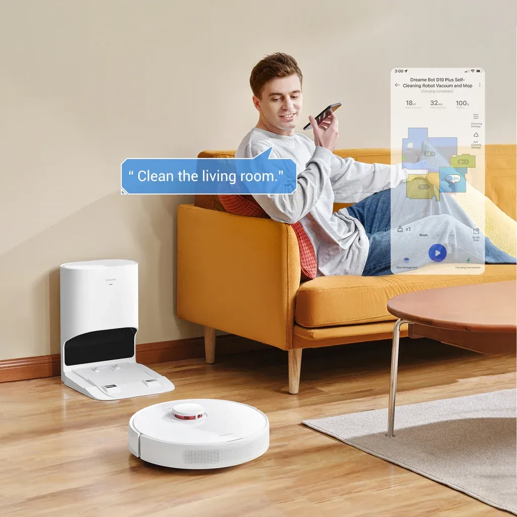 Dreame D10 Plus Robot Wet And Dry Vacuum Cleaner And Mop - Rls3D