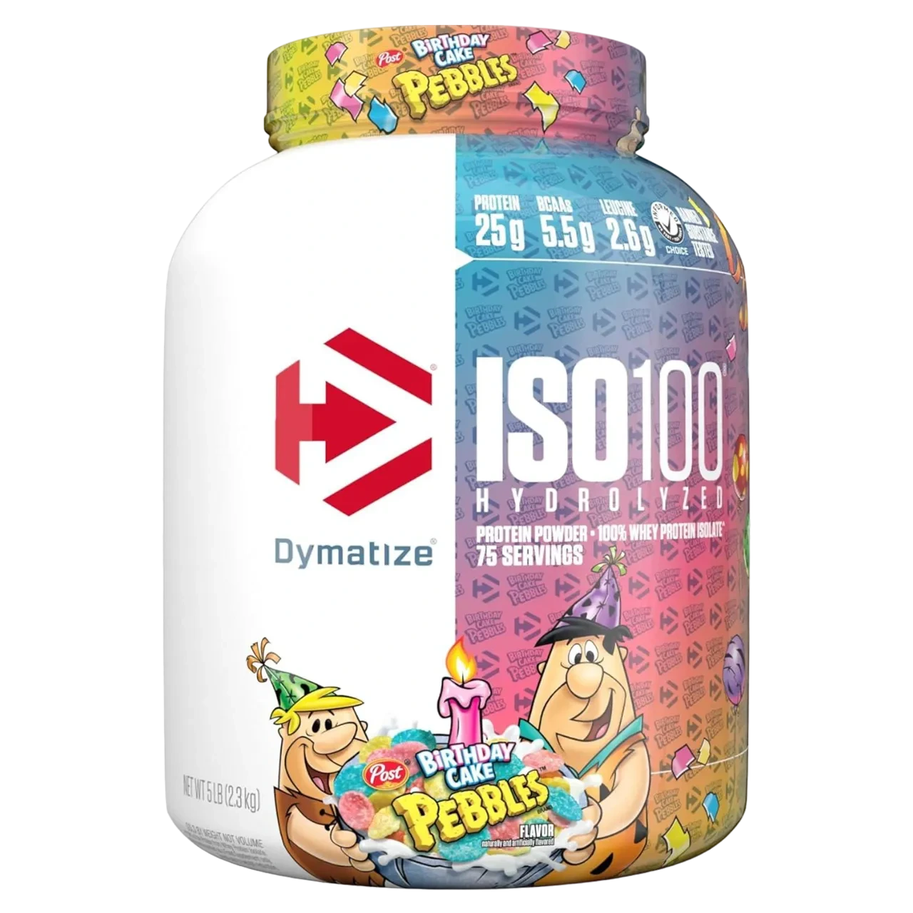 Dymatize Iso 100 Whey Protein Powder With 25G Of Hydrolyzed 5 Lb Birthday Cake