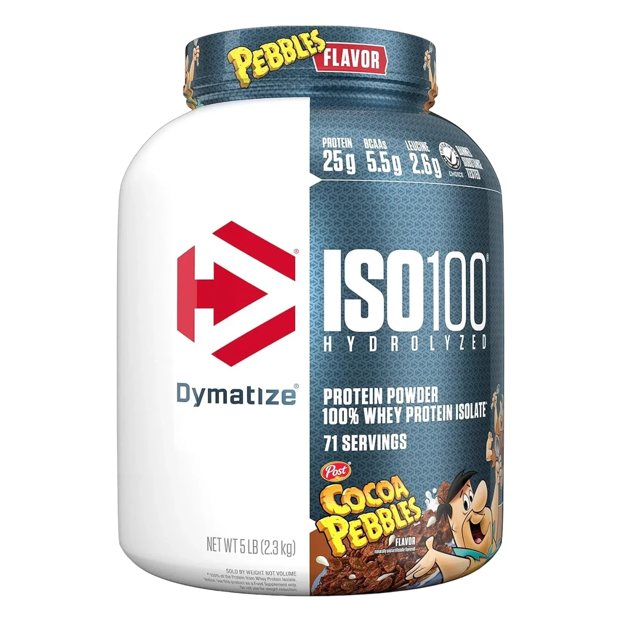 Dymatize Iso 100 Whey Protein Powder With 25G Of Hydrolyzed 5 Lb Cocoa Pebbles