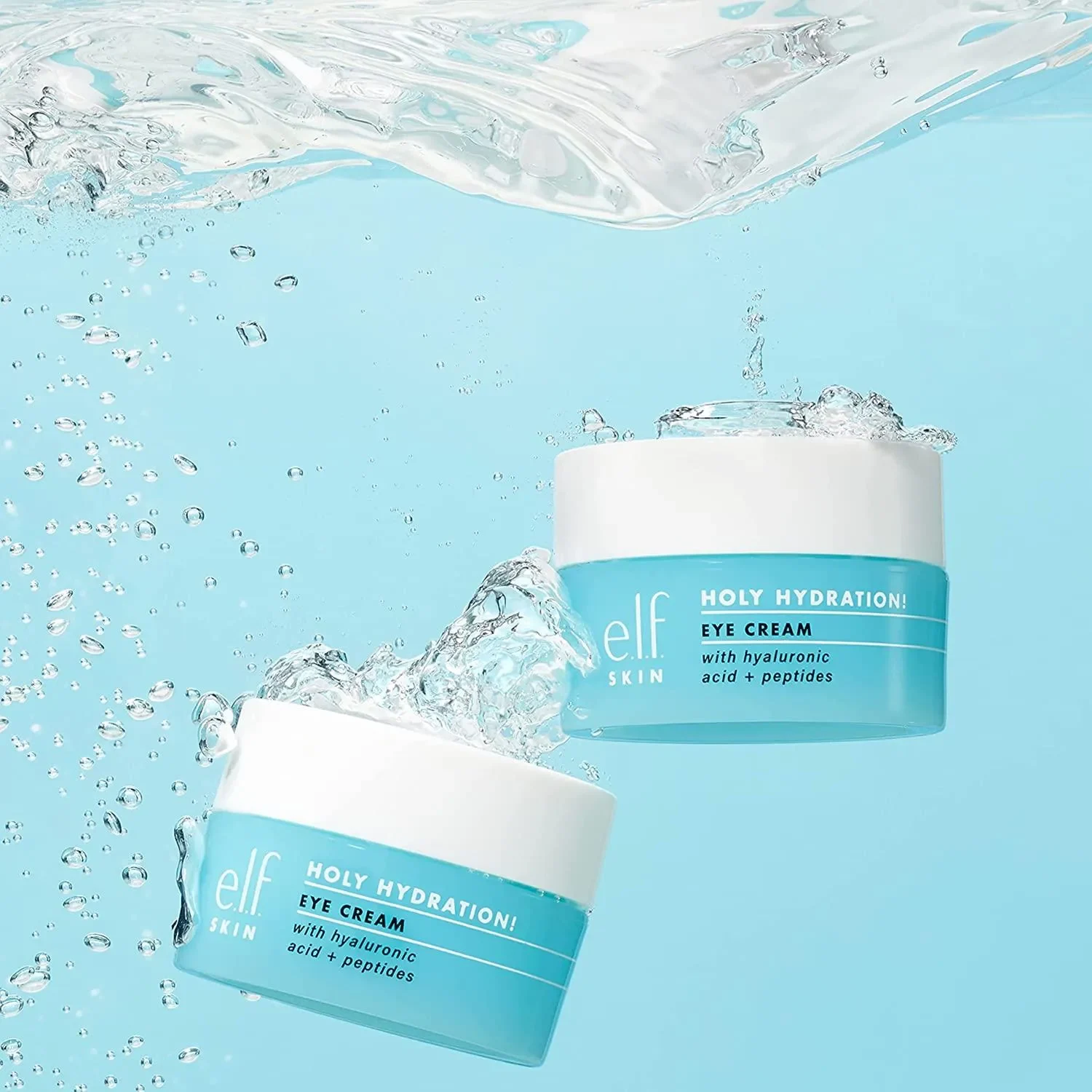 E.l.f. Holy Hydration! Eye Cream Infused With Hyaluronic Acid & Peptides,Minimizes Dark Circles,15G