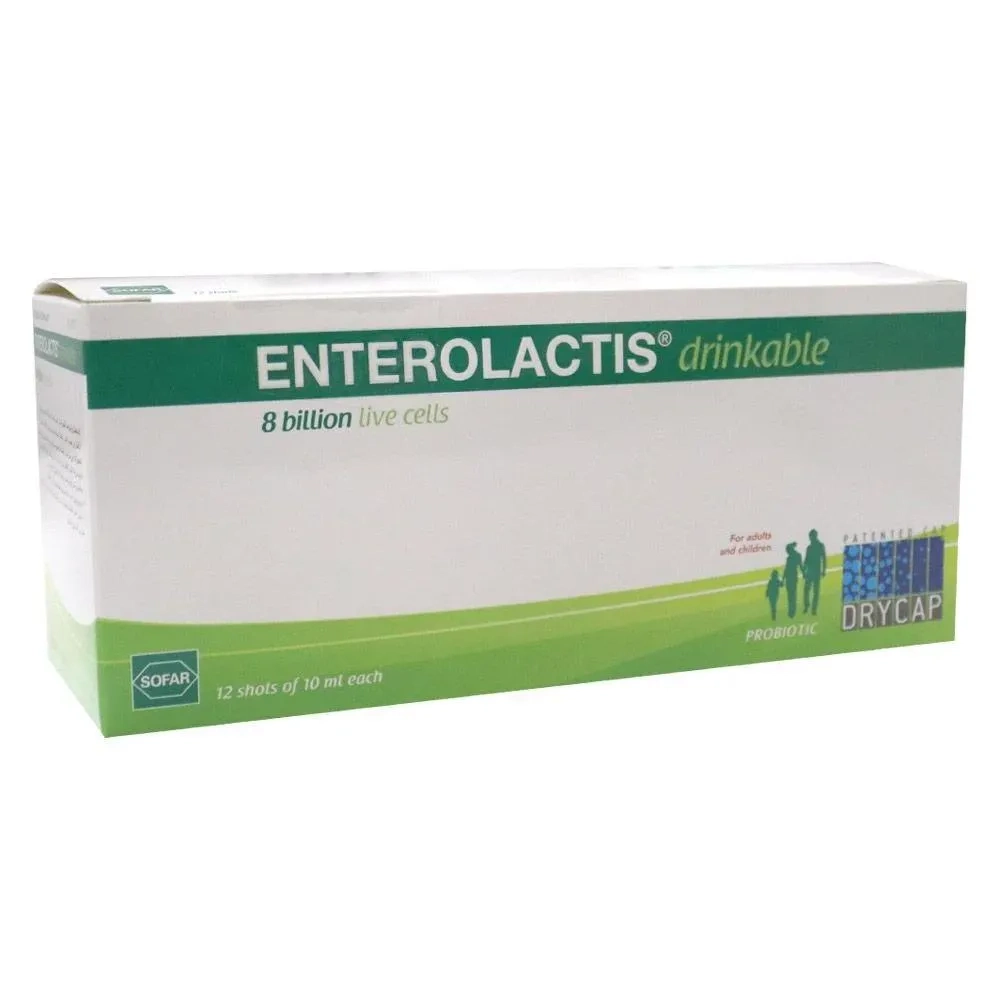 Enterolactis Drinkable Drycap 10 Ml 12's