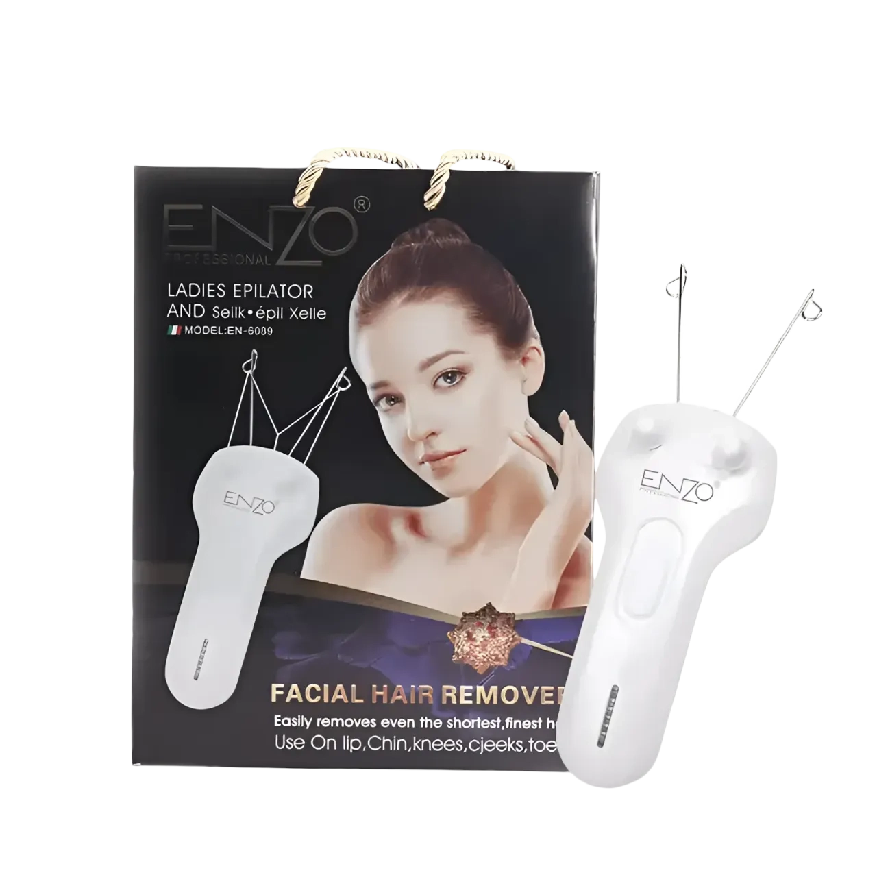 ENZO Electric Cotton Thread Body & Facial Hair Removal White EN-6089