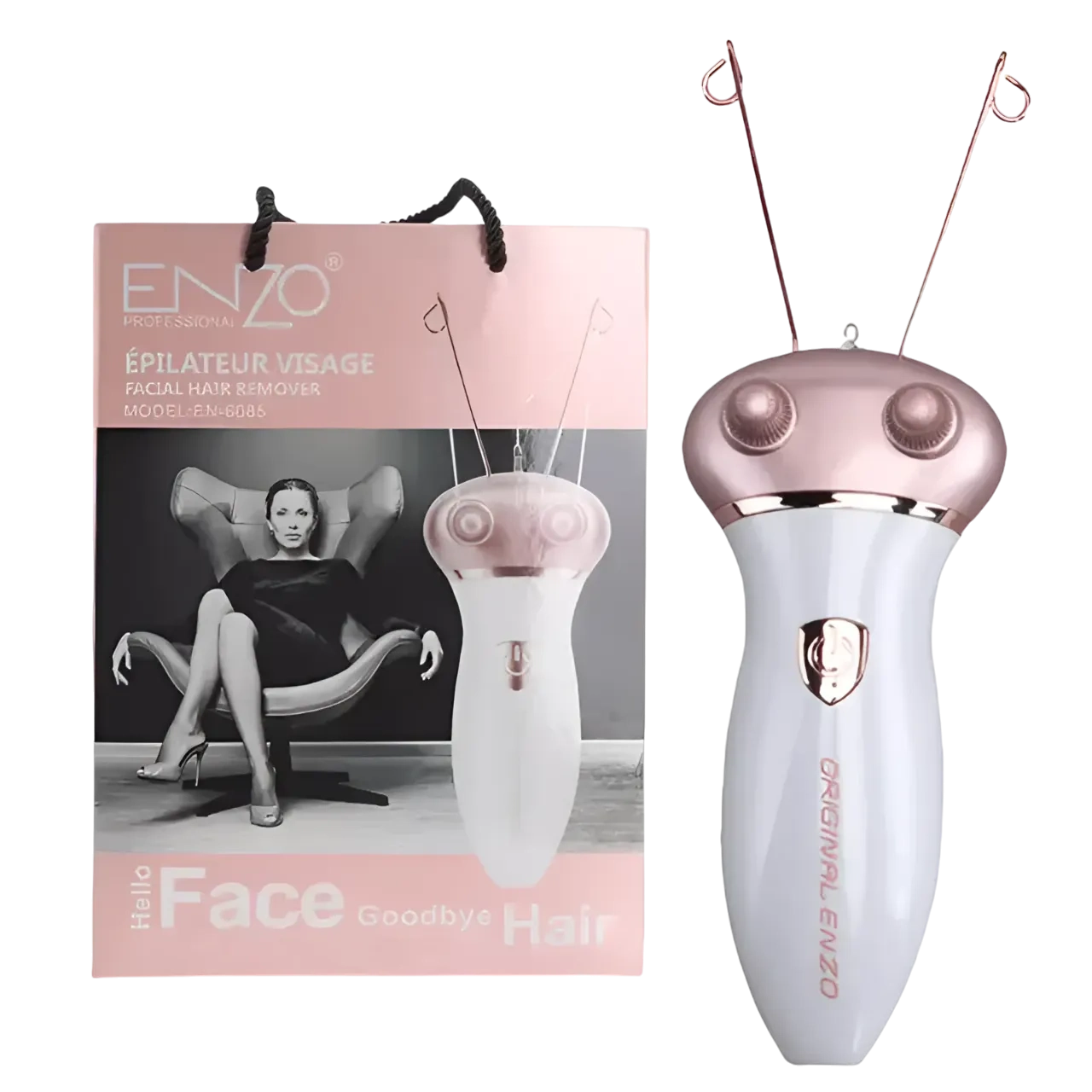 ENZO Hair Removal Epilator For Women Rose Gold EN-6085