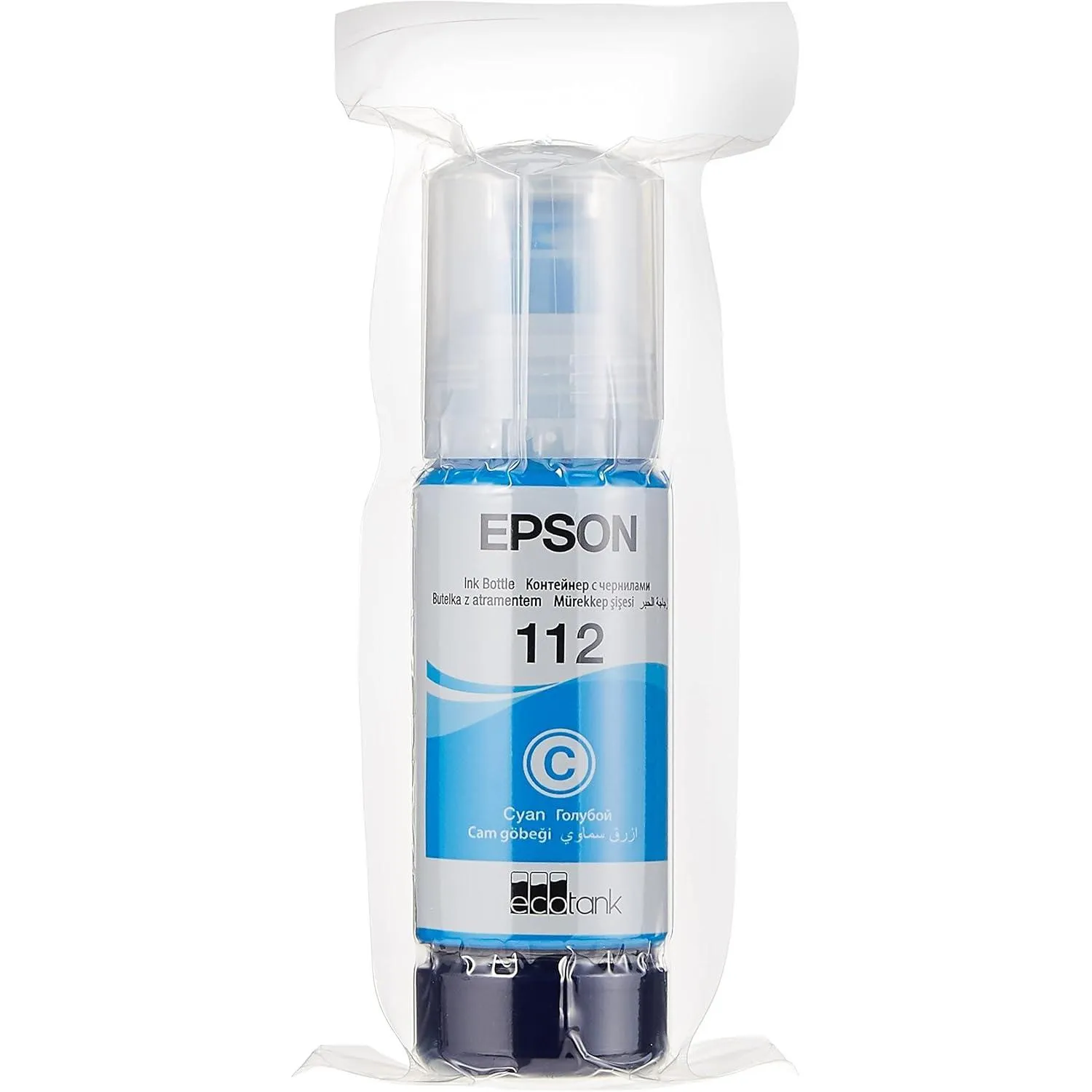 Epson 112 Ecotank Pigment Cyan Ink Bottle
