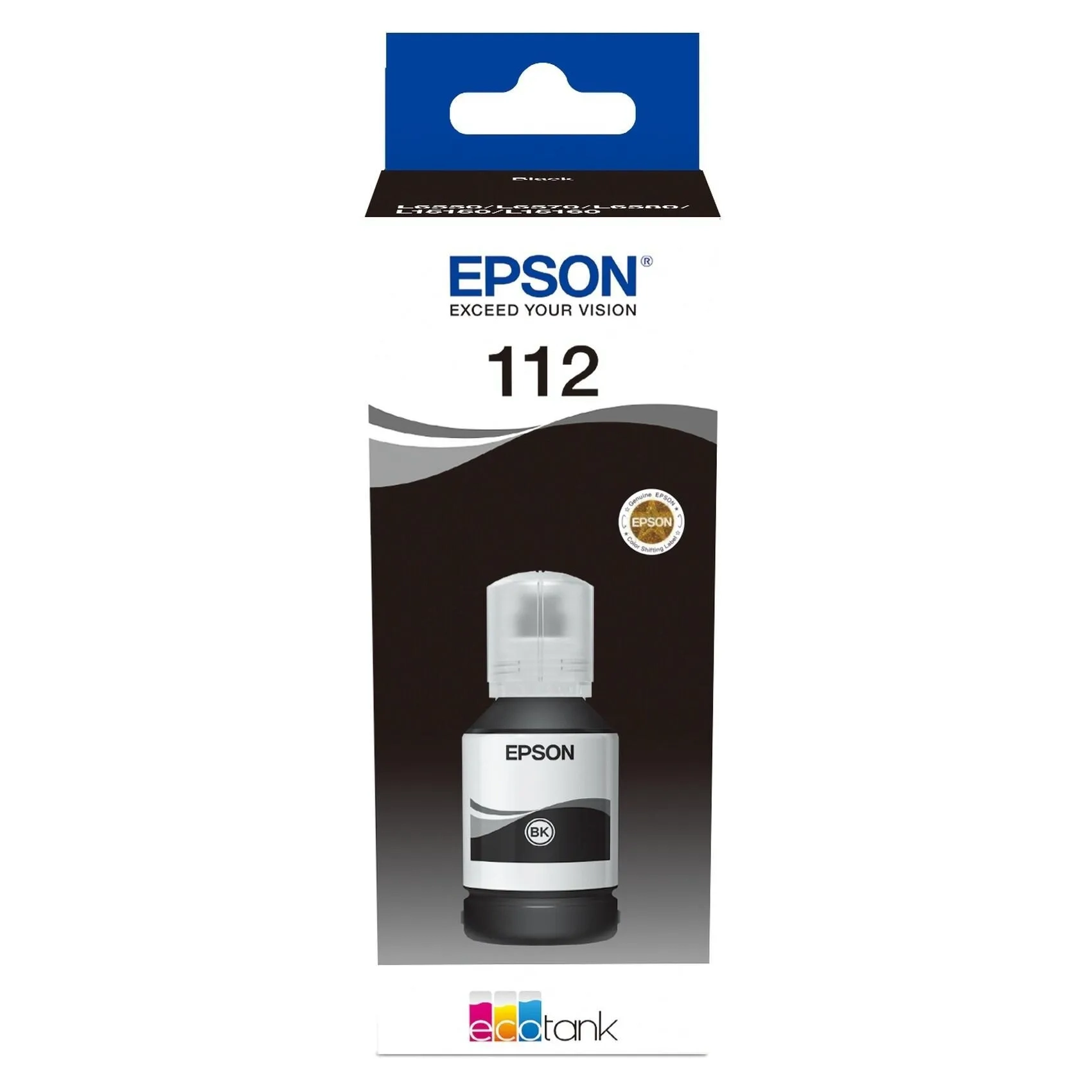 Epson Ecotank 112 Pigment Ink Bottle 127ml Black