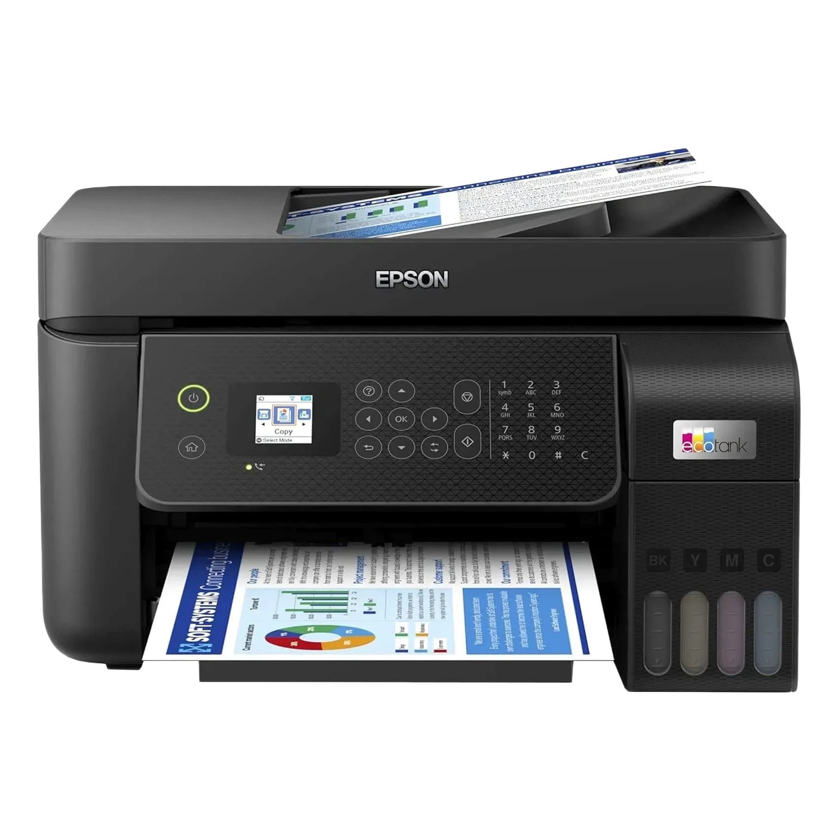 Epson Ecotank Wi-fi All-in-one Ink Tank Printer With Adf Black L5290