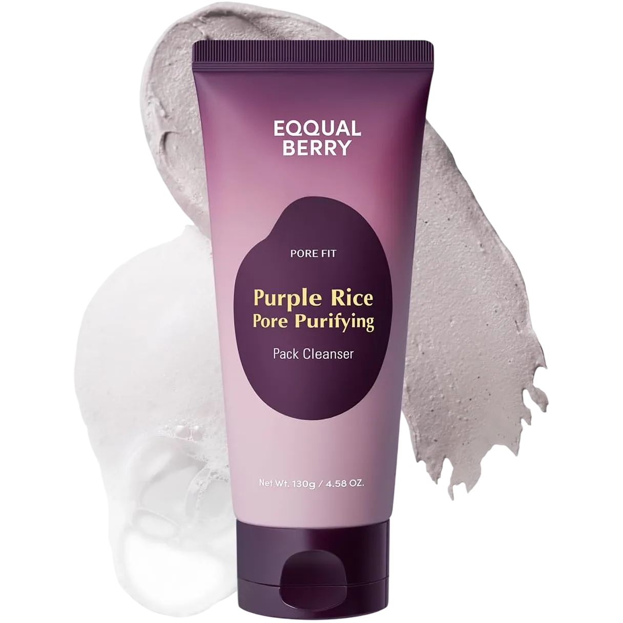 Eqqualberry Purple Rice Pore Purifying Pack Cleanser 130g