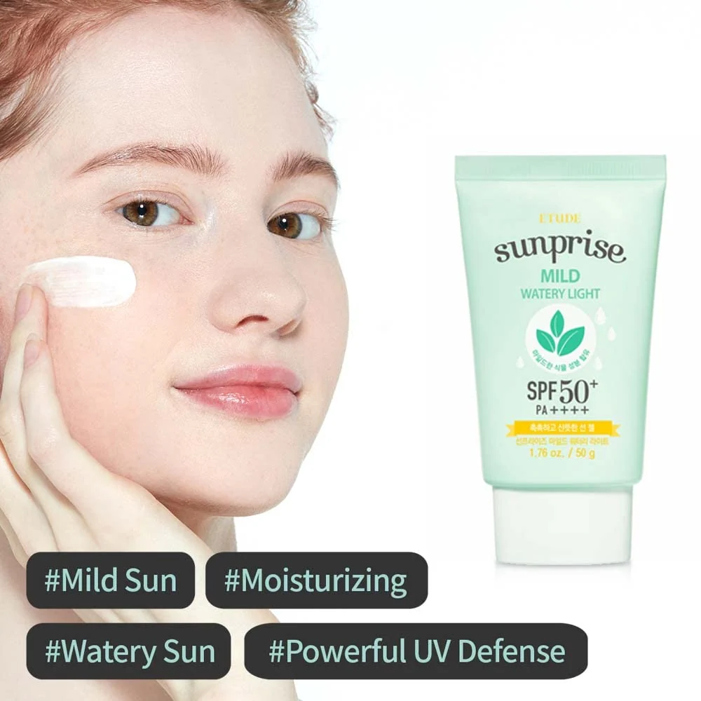 Etude House Sunprise Mild Watery Light Spf50+/Pa+++ 1.7 Fl. Oz 50Ml