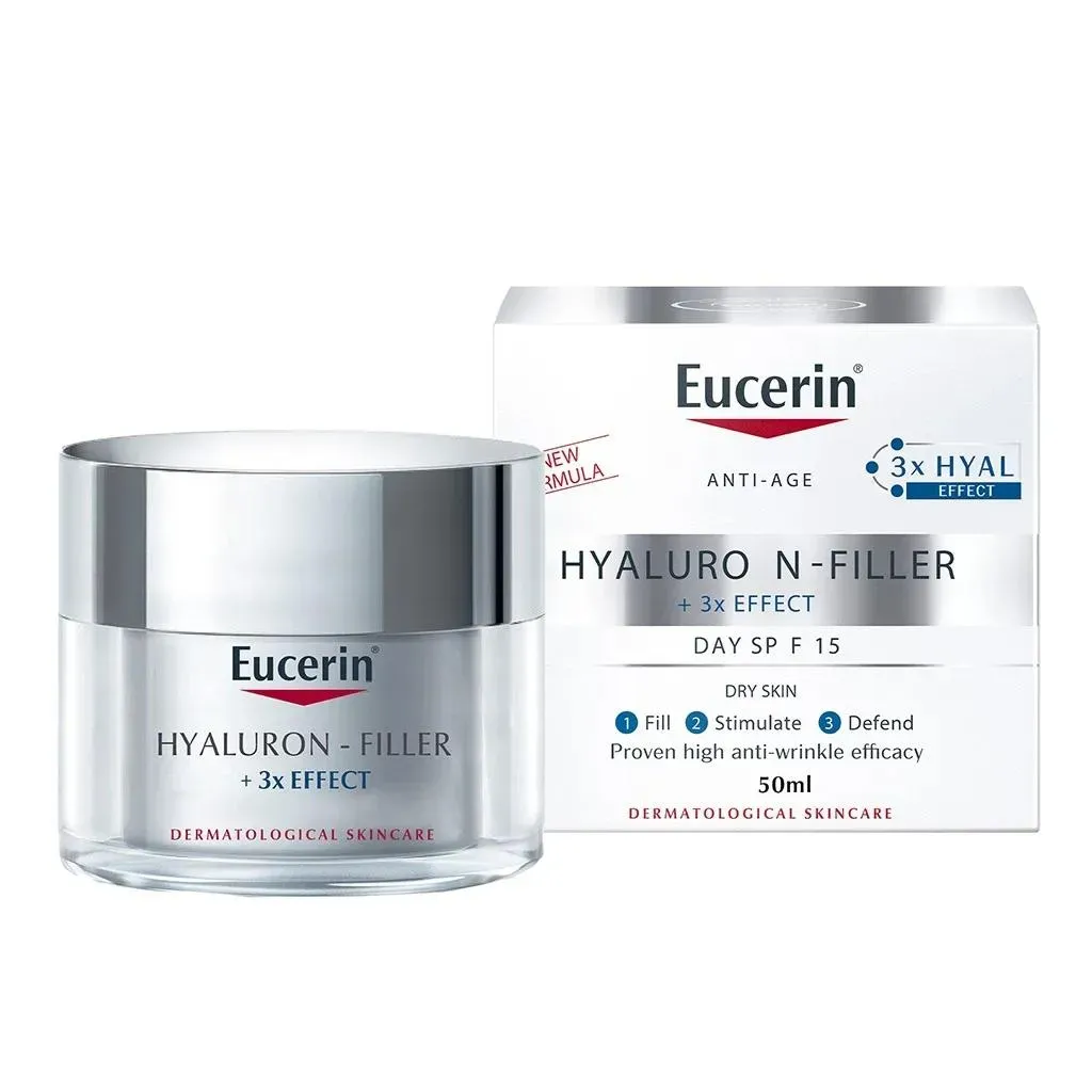 Eucerin Hyaluron-filler 3x Effect Anti-wrinkle Day Cream With Spf 15 For Dry Skin 50ml