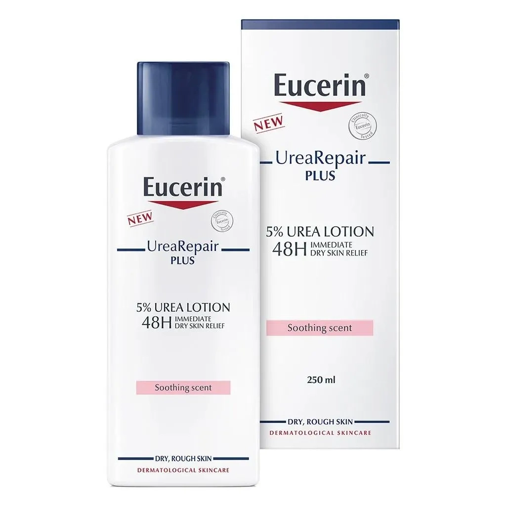 Eucerin Urea Repair Plus 5% Urea Lotion With Soothing Scent For 48hour Dry & Rough Skin Relief 250ml