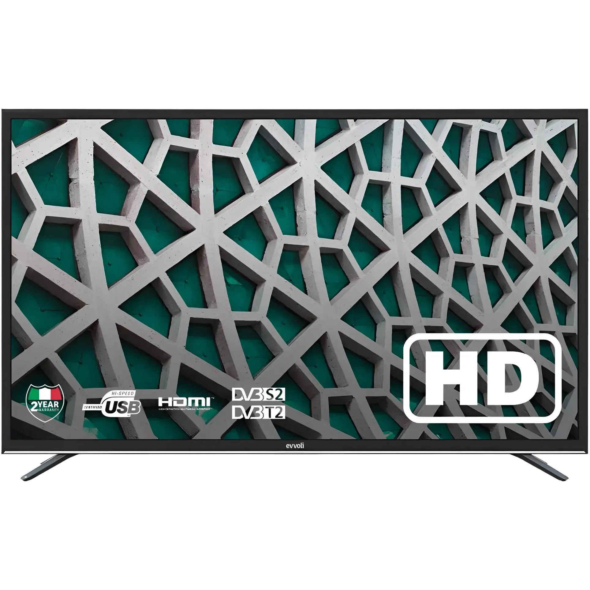 Evvoli 32 Inch Led Hd Tv With Built In Receiver 32Ev100D