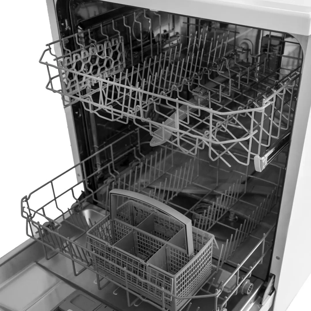 Evvoli Dishwasher 12 Place Setting 2 Black 11L White-Silver Evdw-122W-S