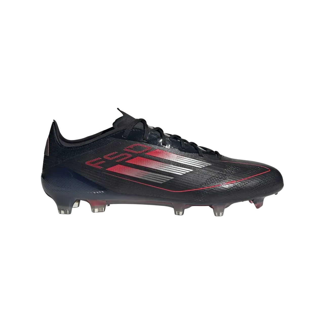 Adidas F50 Elite Firm Ground Boots Core Black / Iron Metallic / Lucid Red Size 40 2/3
