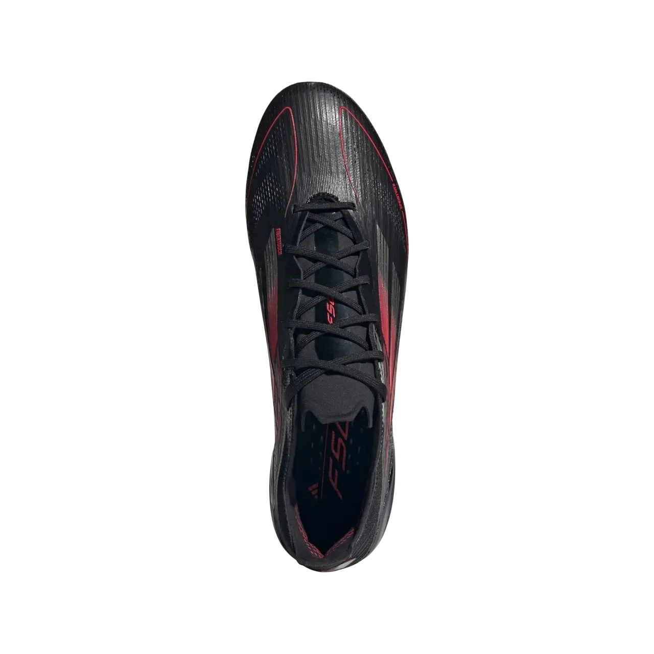 Adidas F50 Elite Firm Ground Boots Core Black / Iron Metallic / Lucid Red Size 40 2/3