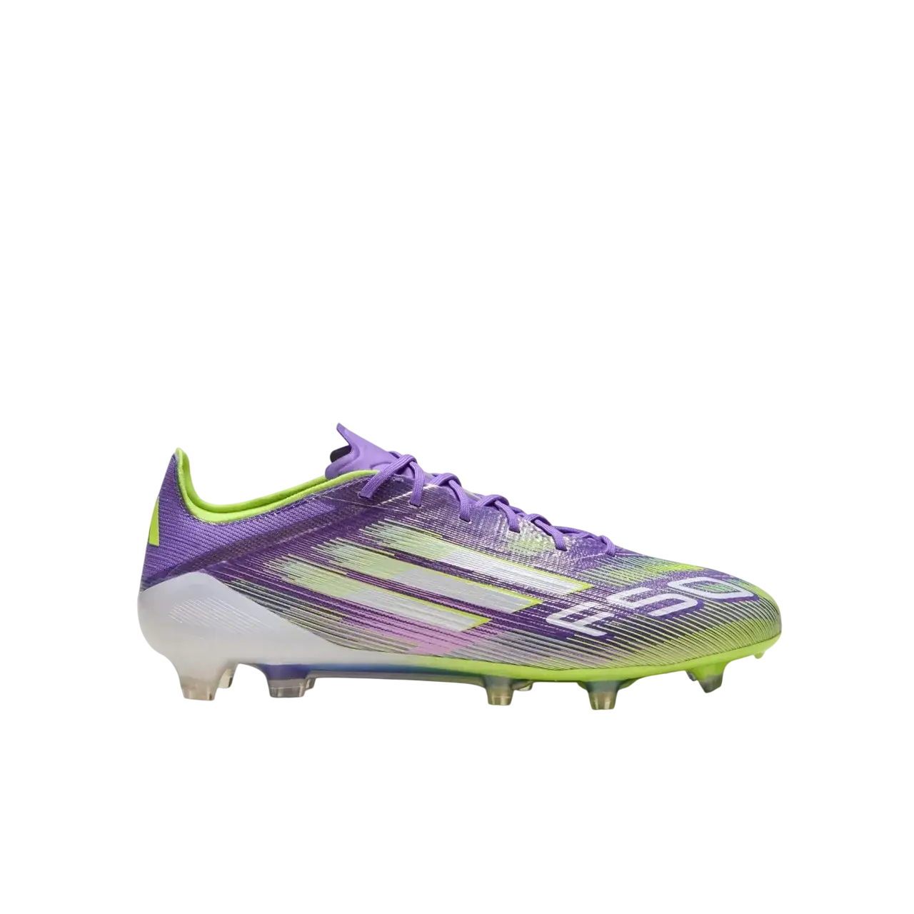 Adidas F50 Elite Firm Ground Boots Purple Rush / Cloud White / Lucid Lemon Size 40