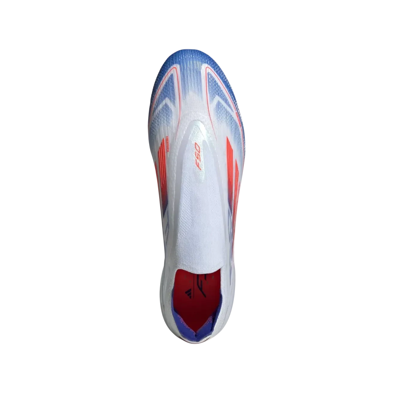 Adidas F50 Elite Laceless Firm Ground Boots Cloud White / Solar Red / Lucid Blue Size 44