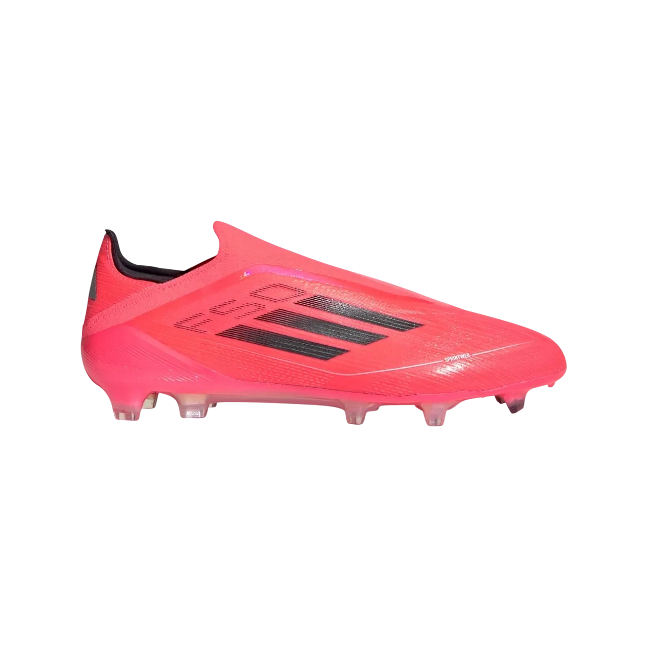 Adidas F50 Elite Laceless Firm Ground Boots Turbo / Aurora Black / Platinum Metallic Size 40 2/3