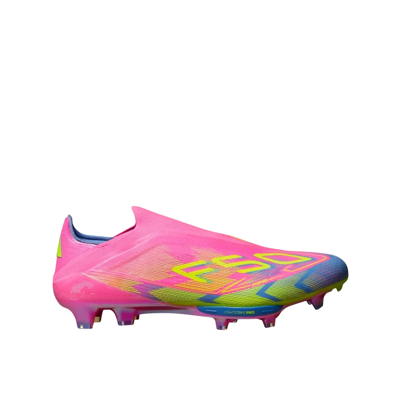 Adidas F50+ Firm Ground Boots Lucid Pink / Lucid Lemon / Blue Fusion Size 41 1/3