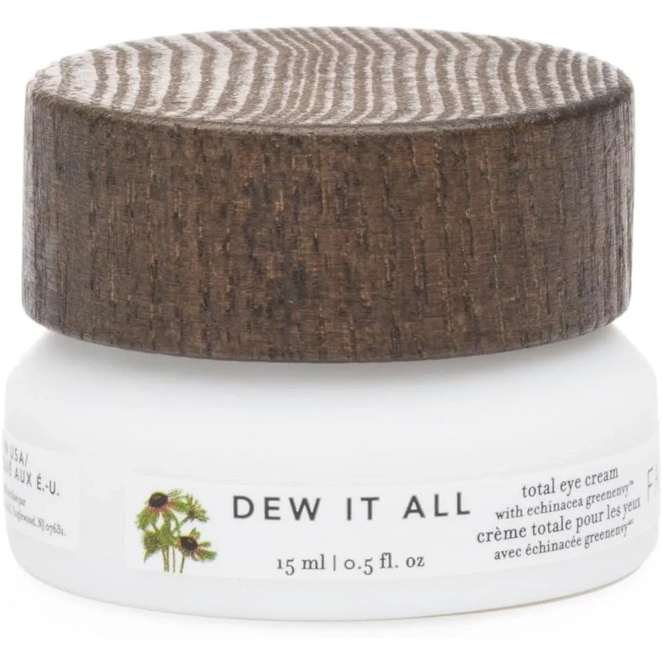 Farmacy Dew It All Total Eye Cream - Moisturizing Natural Under Eye Cream For Lines & Wrinkles