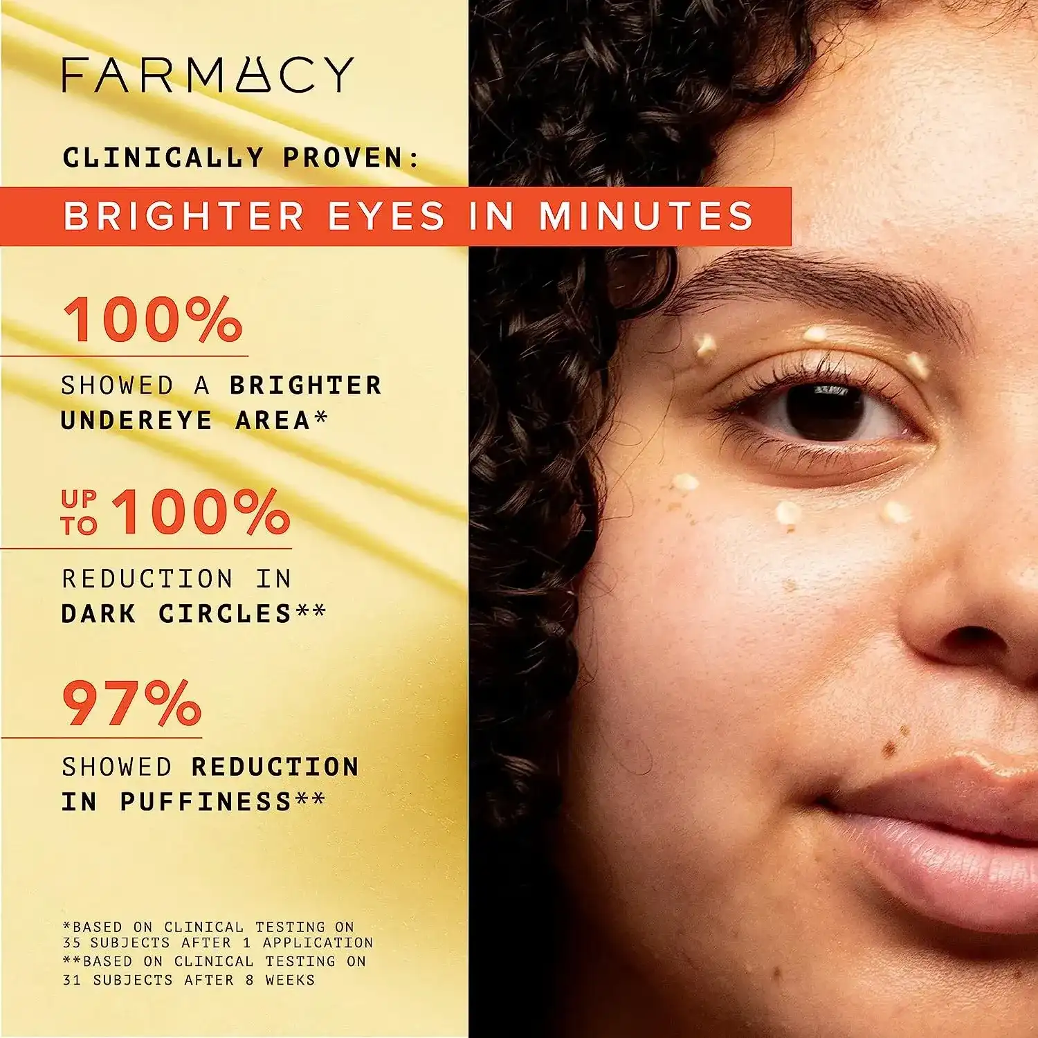 Farmacy Wake Up Honey Eye Cream Formulated With Caffeine & Vitamin C