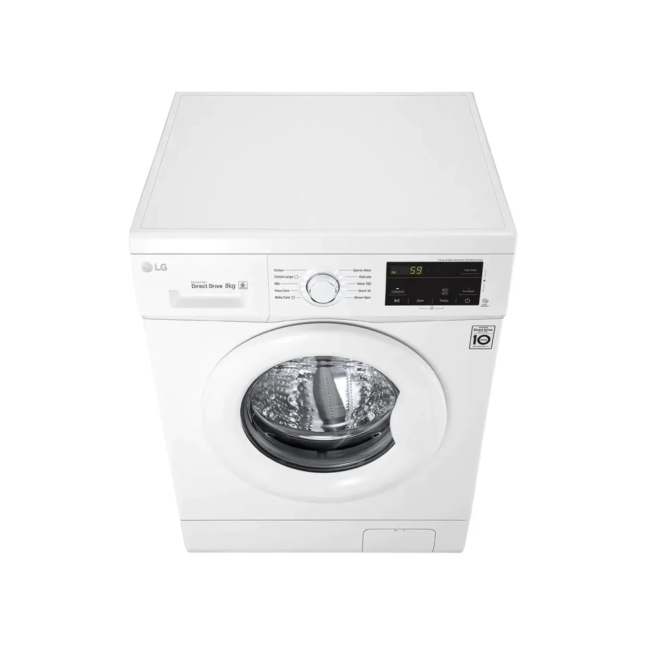 LG Washing Machine Front Load White 8Kg Fh2J3Tdnp0