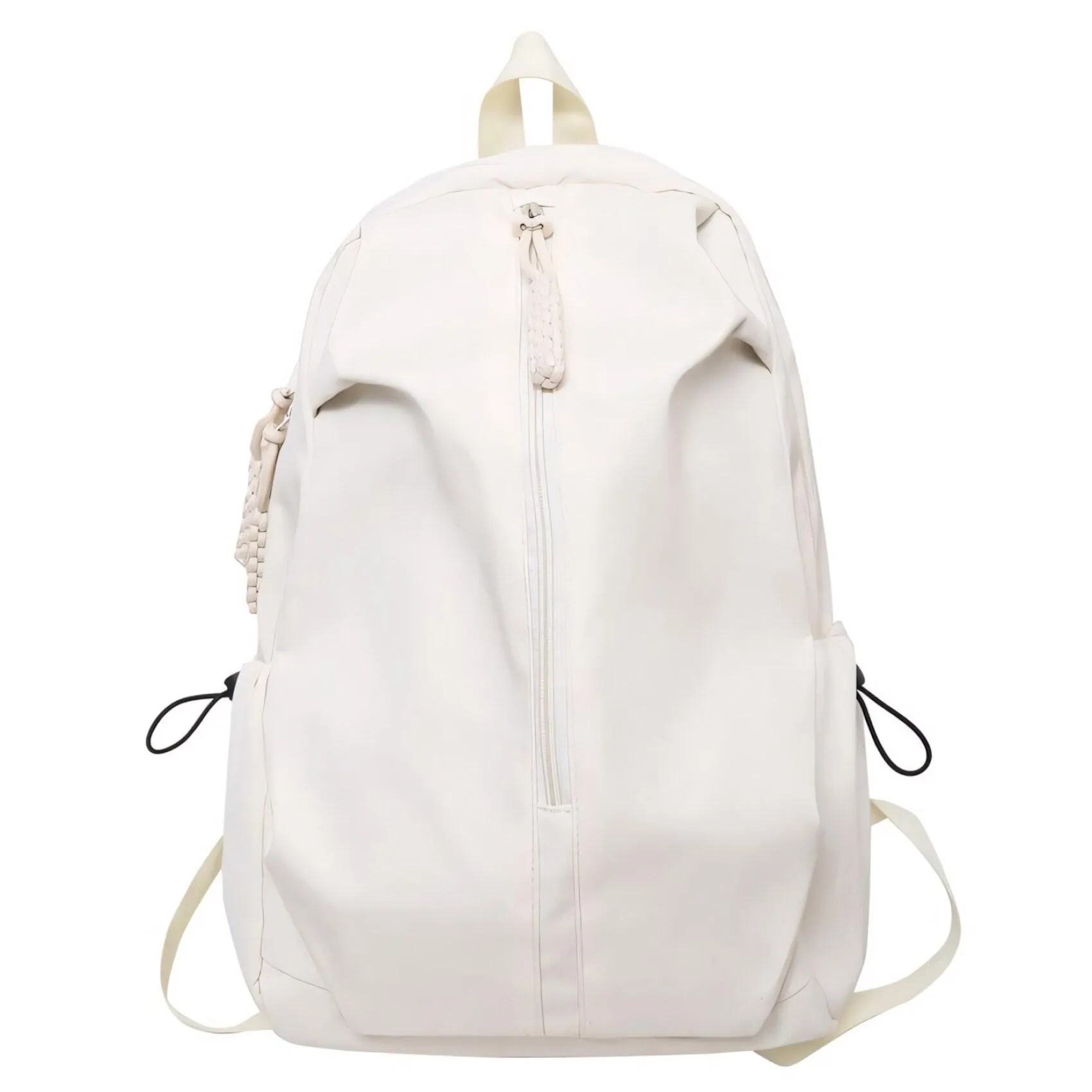 Flaneur Stylish Versatile Backpack With Multiple Compartments White