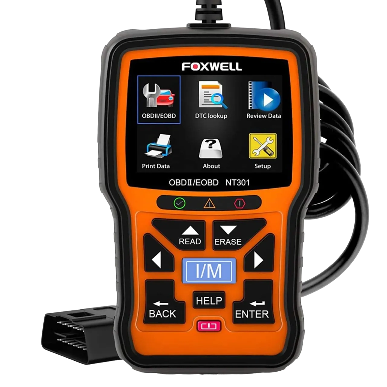 Foxwell Scanner Live Data Professional Mechanic OBDII Diagnostic Code Reader Tool For Check Engine Light NT301