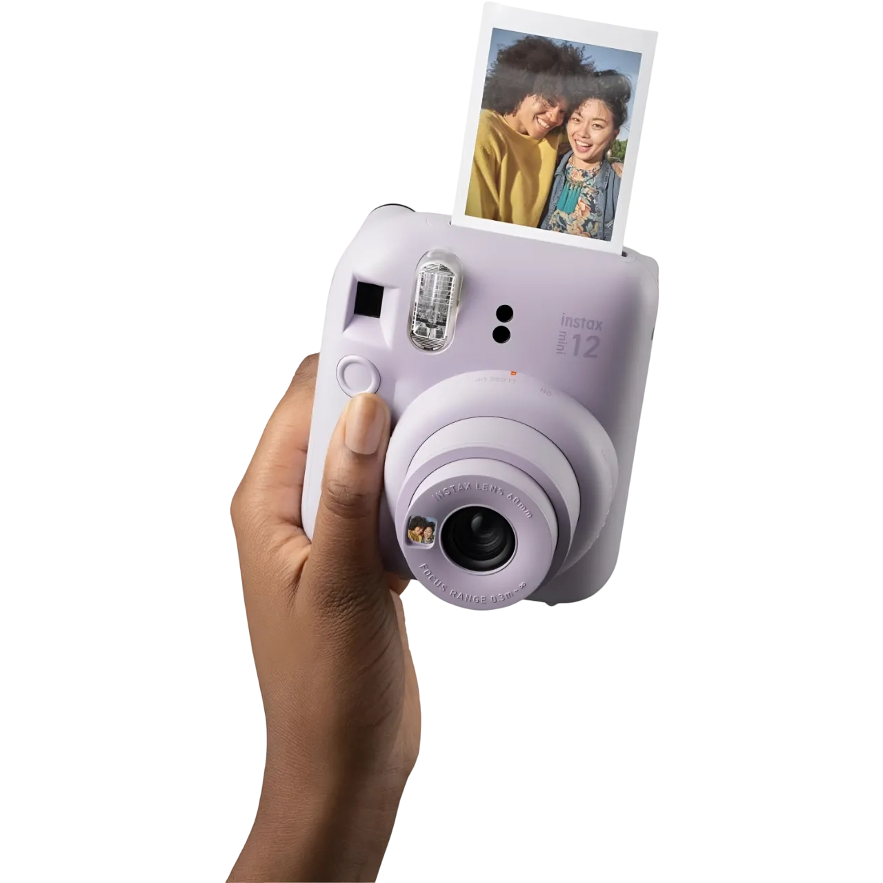 Fujifilm Instax Mini 12 Instant Film Camera Built-In Selfie Lens, Lilac Purple