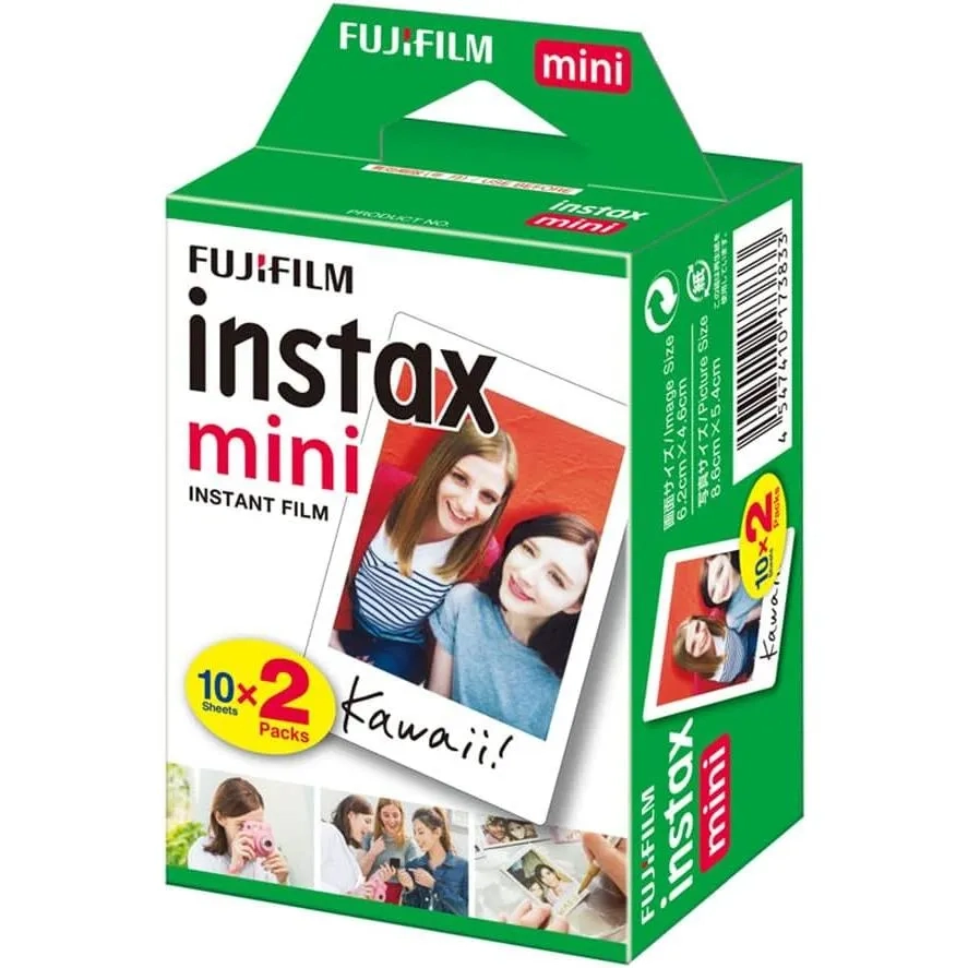 Fujifilm Instax Mini 20 Sheets White Film Photo Paper