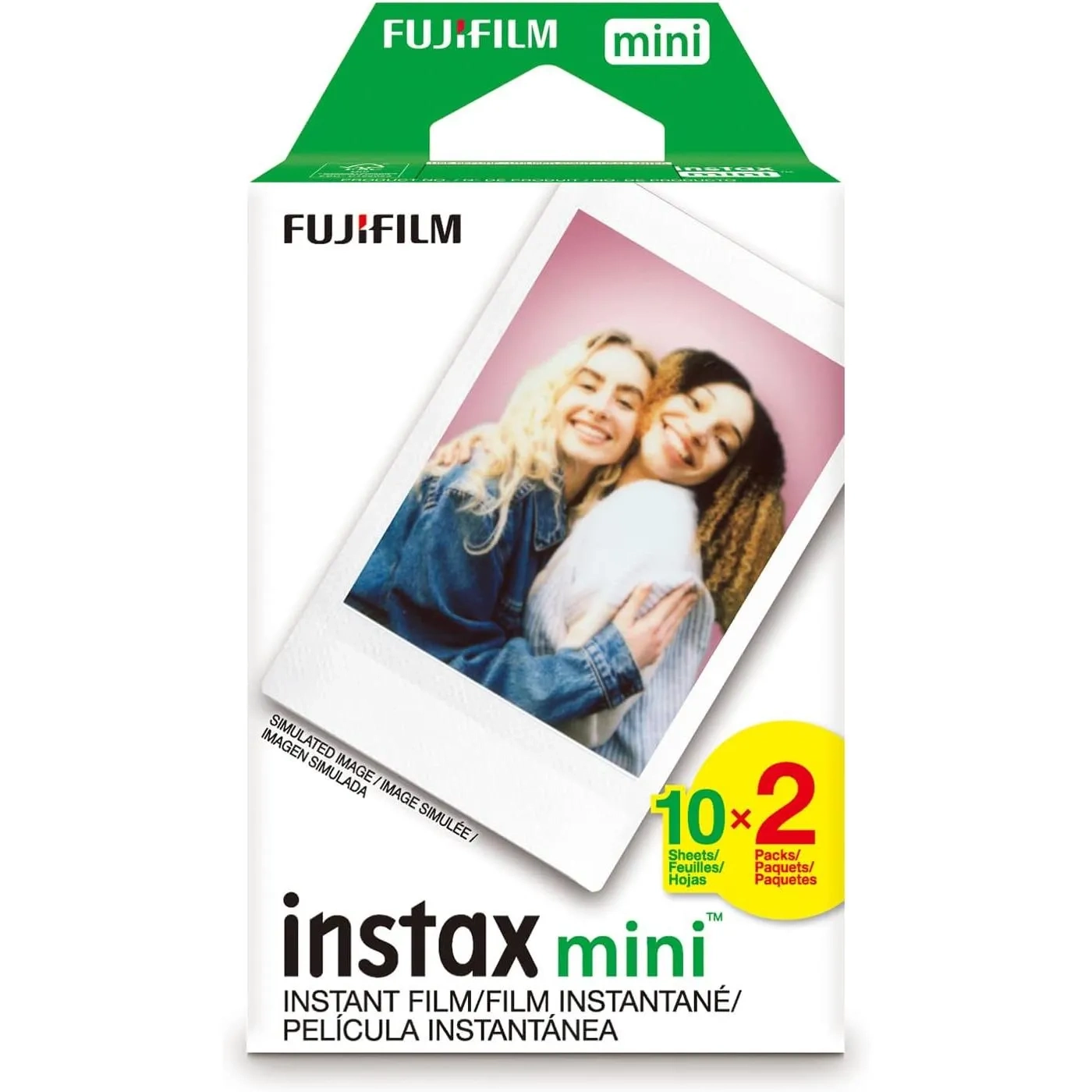 Fujifilm Instax Mini Instant Film Twin Pack White