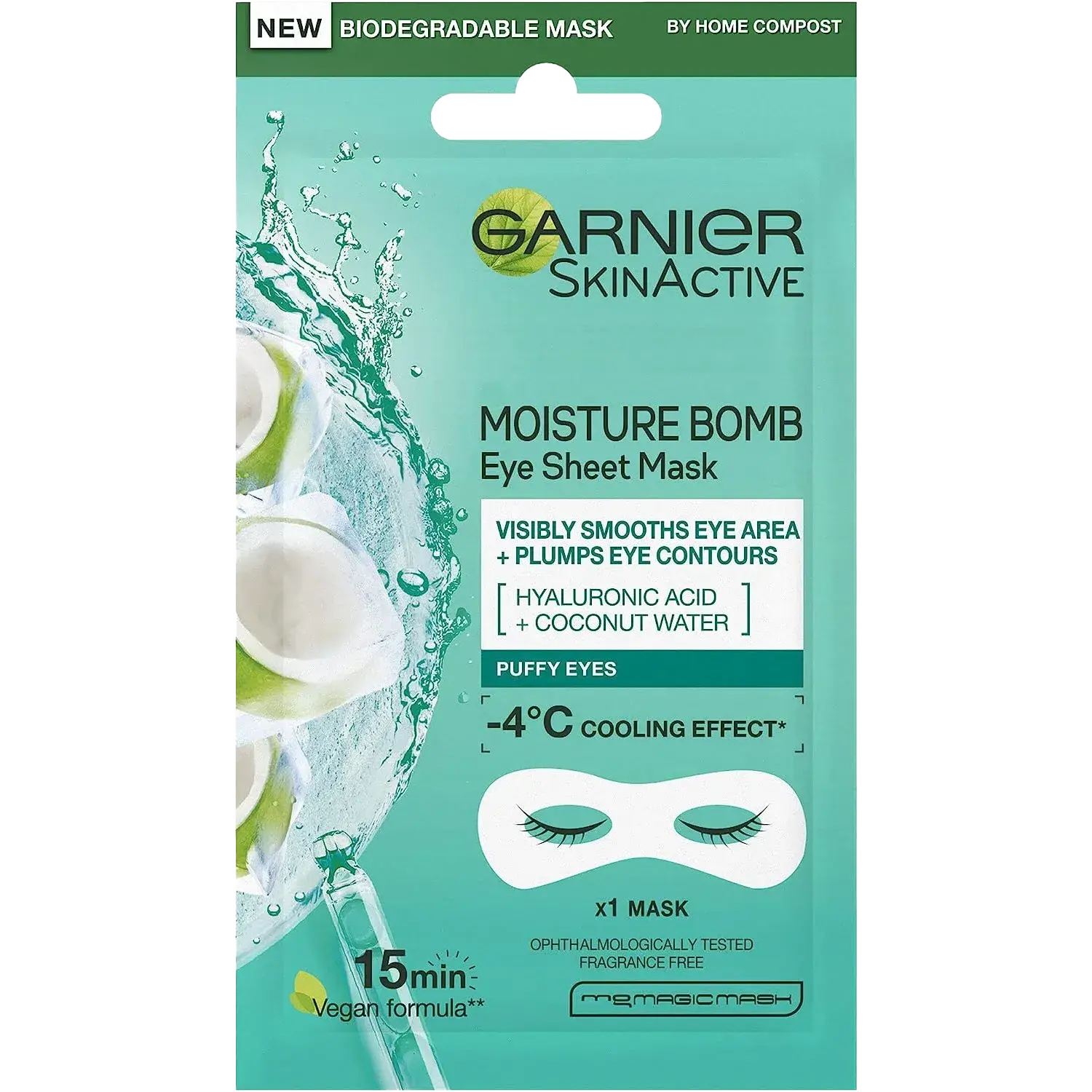 Garnier Moisture Bomb Coconut Water Eye Mask 6G
