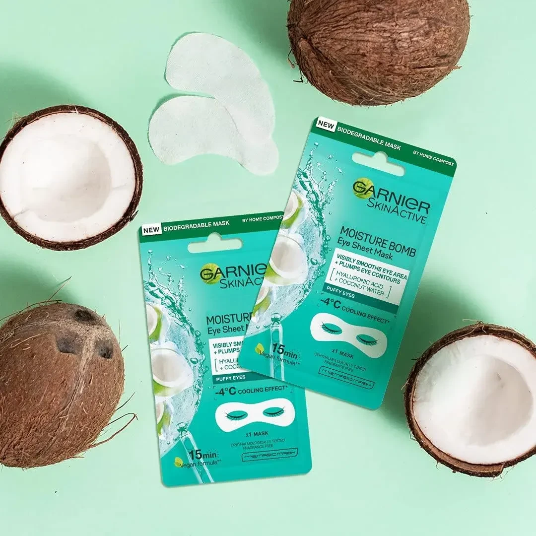 Garnier Moisture Bomb Coconut Water Eye Mask 6G