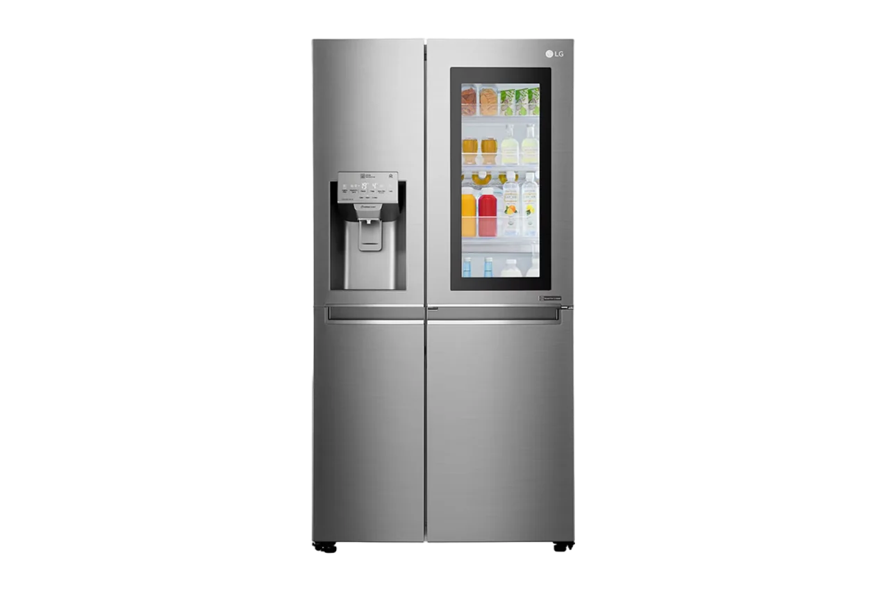 LG InstaView Door-in-Door Refrigerator, Silver Color, 668L Gross Capacity, SpacePlus Ice System & Hygiene FRESH+ GCX-267PHS