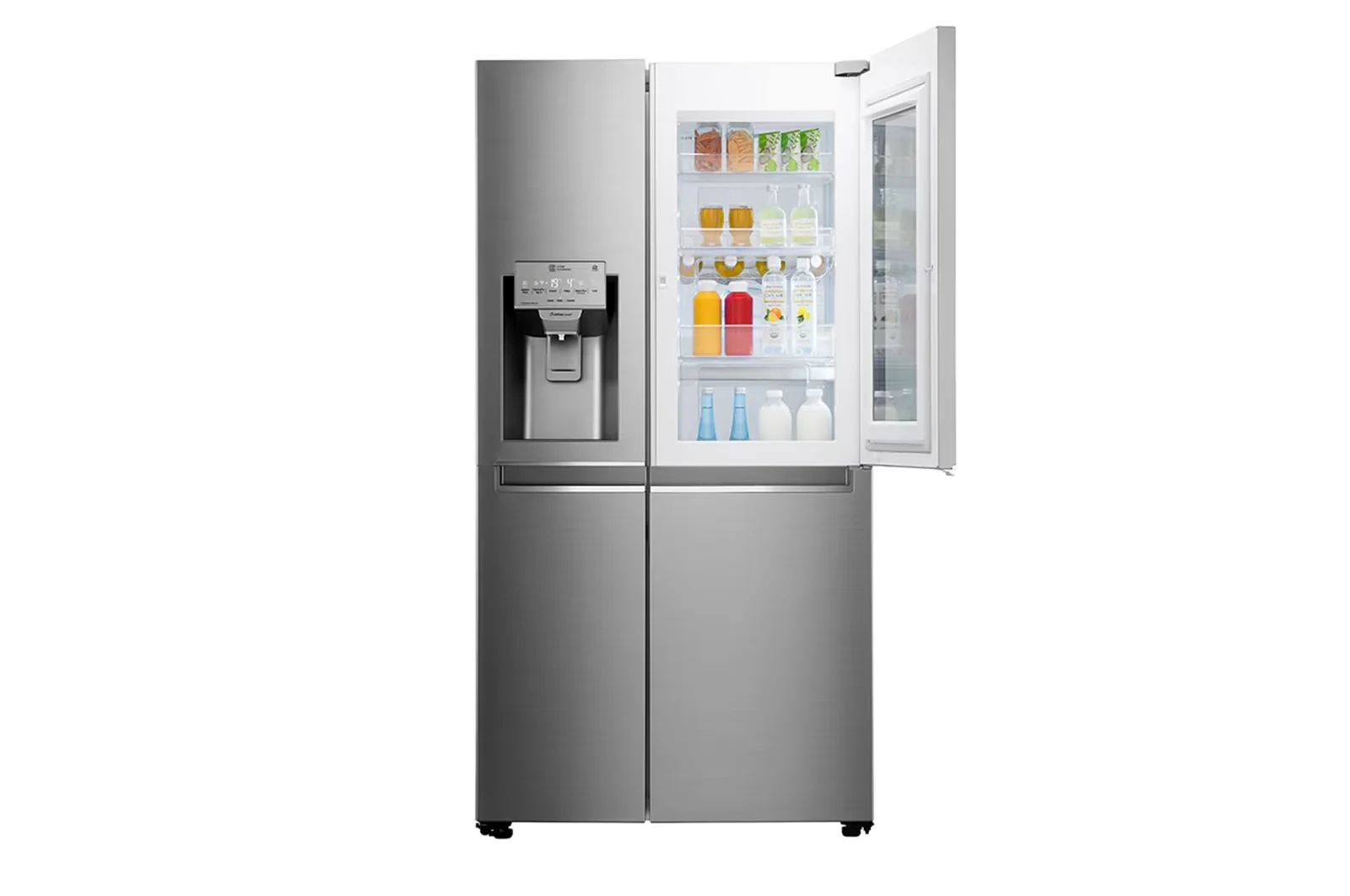 LG InstaView Door-in-Door Refrigerator, Silver Color, 668L Gross Capacity, SpacePlus Ice System & Hygiene FRESH+ GCX-267PHS