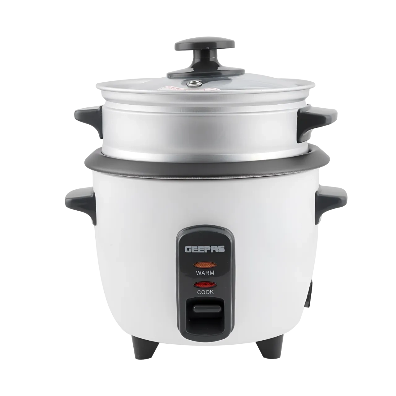 Geepas Automatic Rice Cooker 3 In 1 Functions Non-Stick Inner Pot Automatic Shut Off With Overheat Protection White, GRC4324