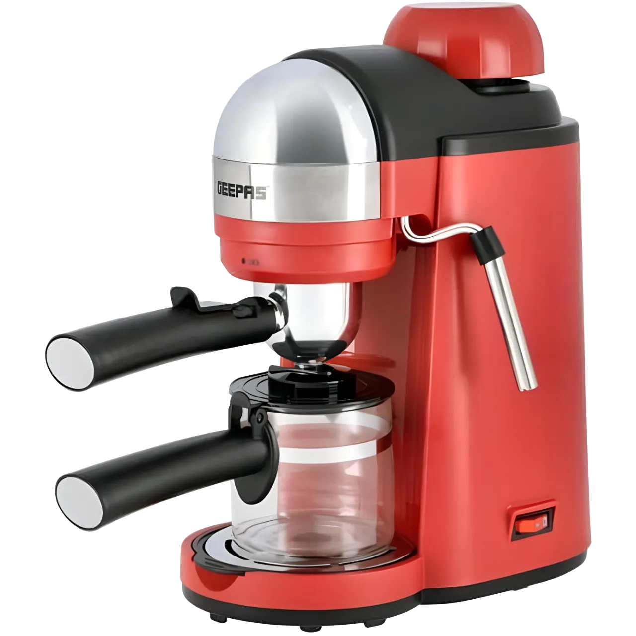 Geepas Espresso Coffee Maker 0.24L, Red