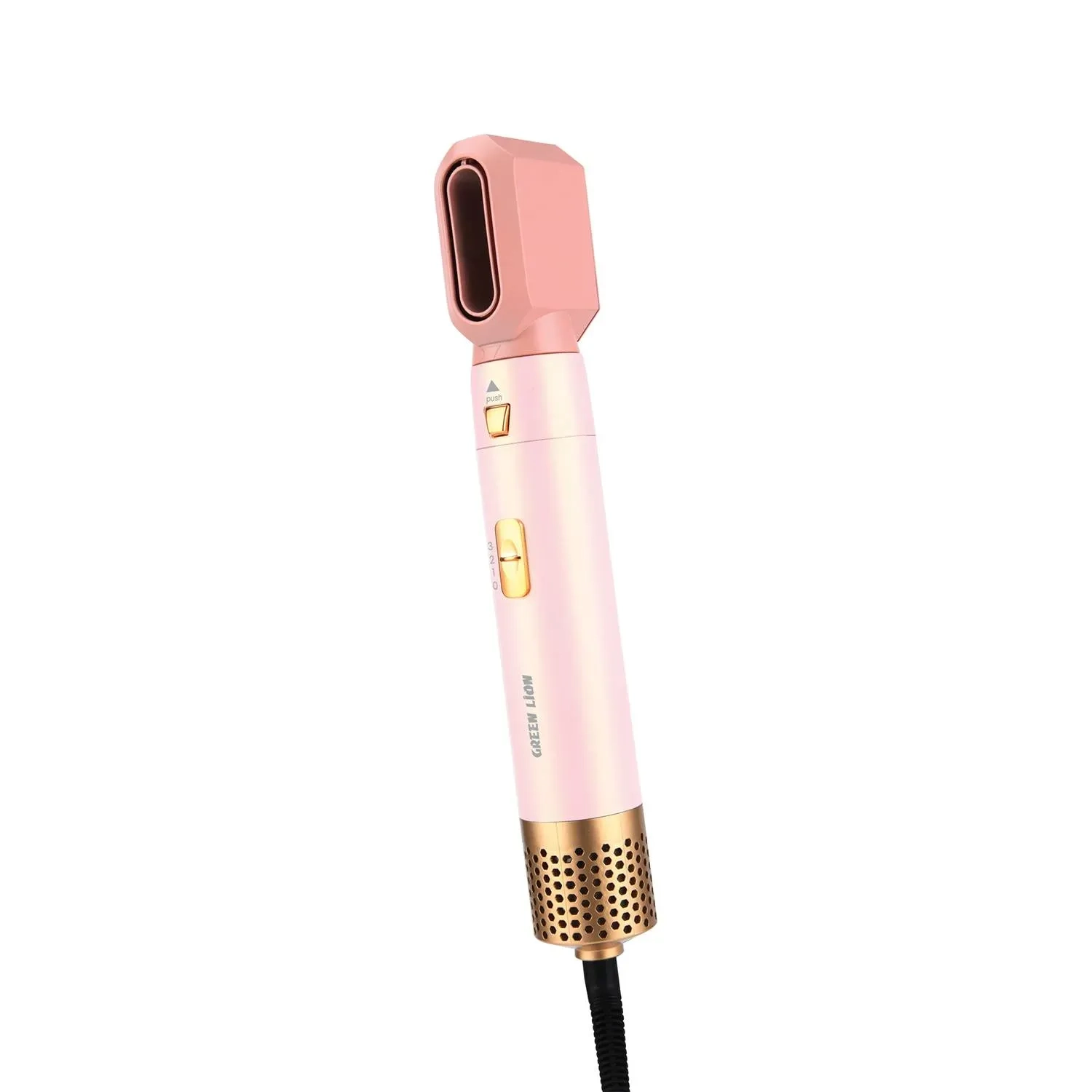 Green Lion 5-in-1 Professional Hair Styler 2 With 5 Air Nozzles, 28000rpm Motor Speed Pink Gnhrstlrstpk