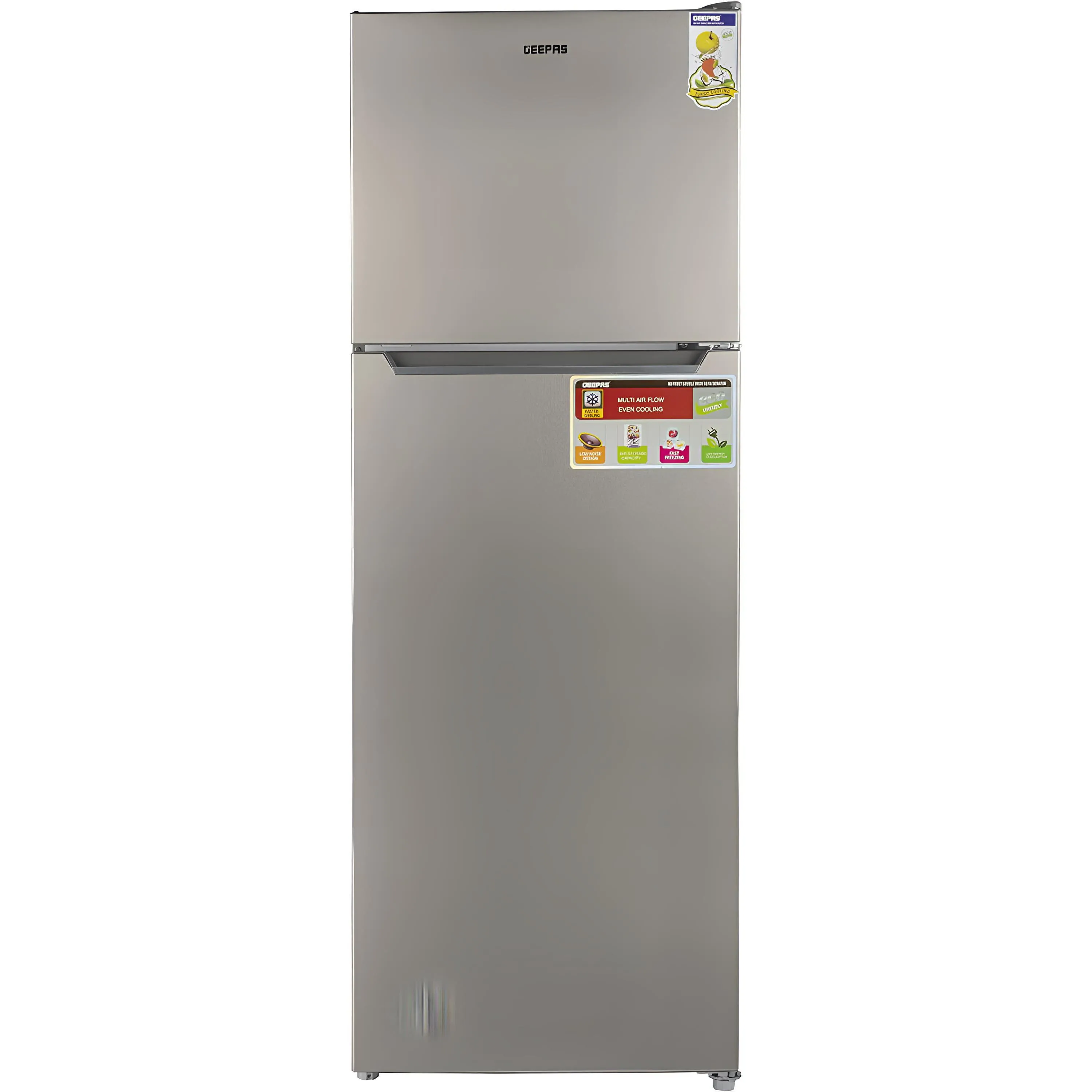 Geepas Double Door Refrigerator, GRF4120, 410L