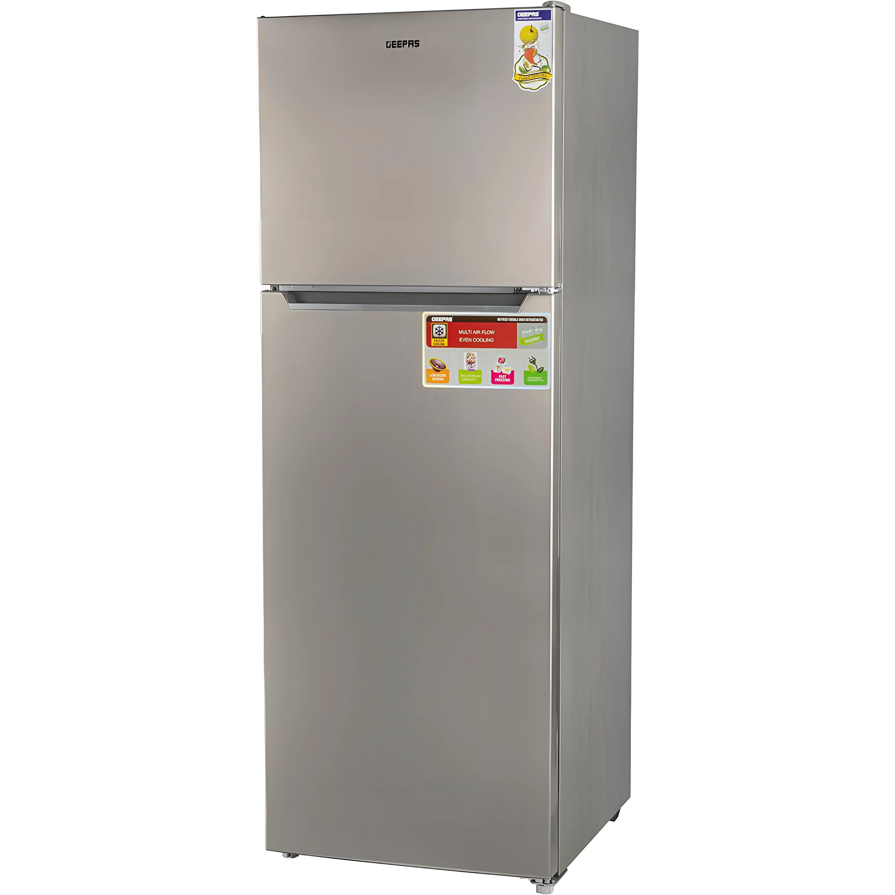 Geepas Double Door Refrigerator, GRF4120, 410L