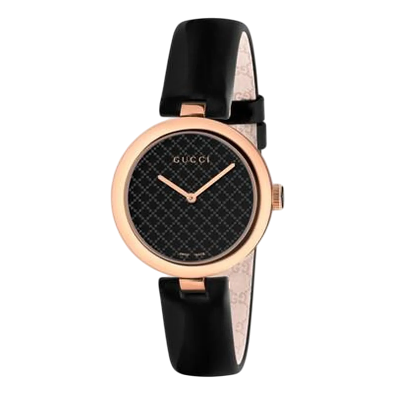 Gucci Diamantissima 32mm Quartz Ss Pink Gold Woman's Watch Ya141401