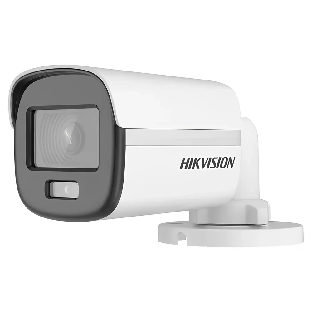 Hikvision 2Mp Colorvu Fixed Mini Bullet Camera Ds-2ce10df0t-pf 2.8mm White