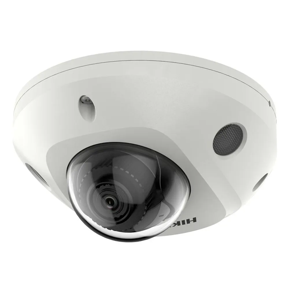 Hikvision 4Mp Acusense Built-in Mic Fixed Mini Dome Network Camera Ds-2cd2543g2-is 2.8mm, White