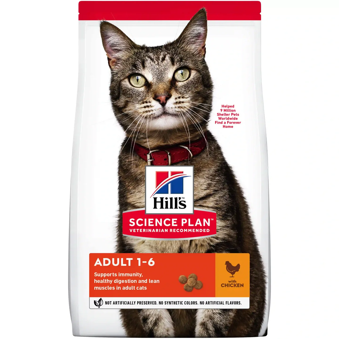 Hill's Science Plan Adult Cat Food Dry With Chicken 3kg