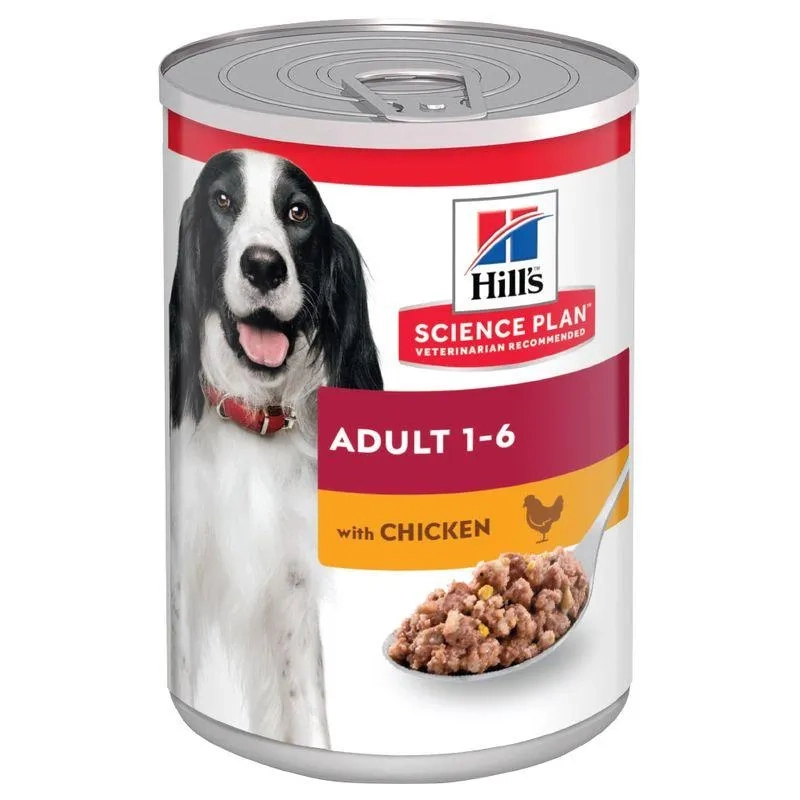 Hill's Science Plan Adult Wet Dog Food With Beef 370g