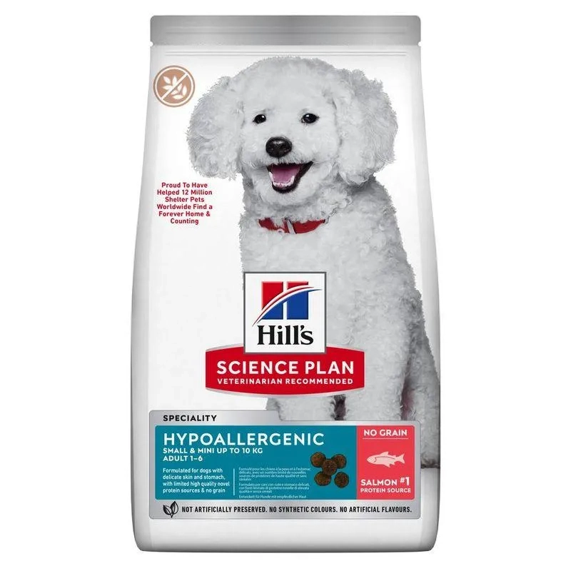 Hill's Science Plan Hypoallergenic Small And Mini Breed Adult Dry Dog Food With Salmon 1.5kg